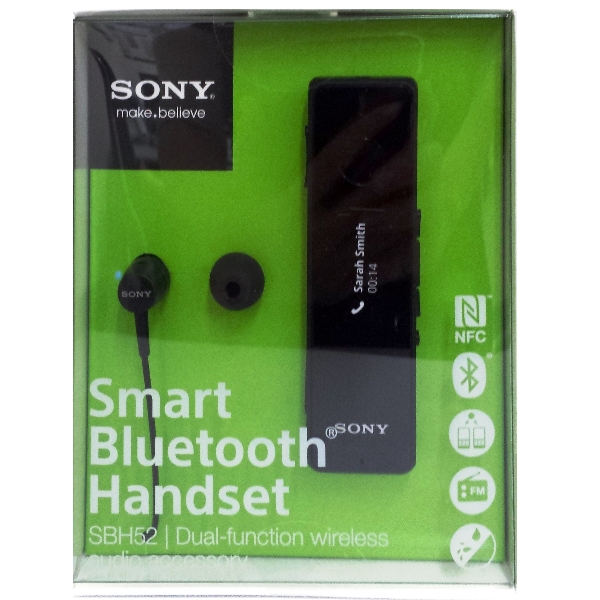 Sony SBH52 NFC A2DP Stereo Bluetooth Headset FM Caller Display Mini Handset